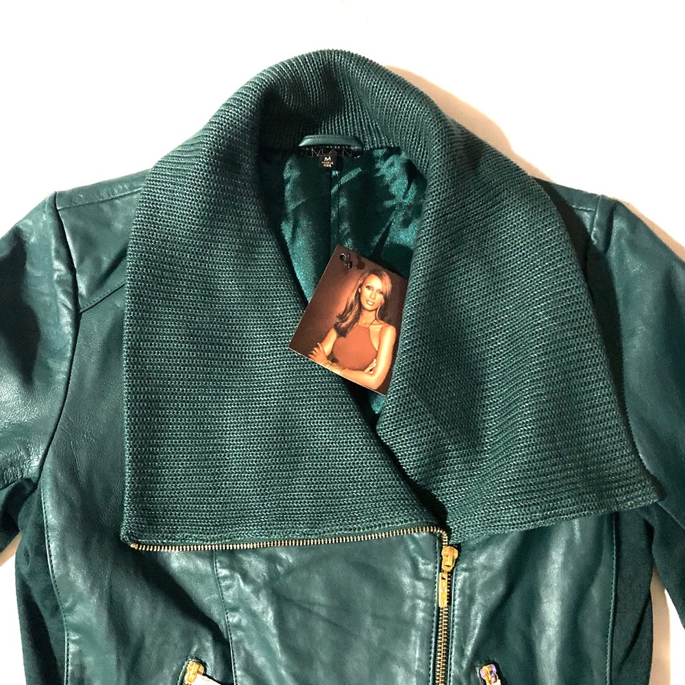 NWT IMAN Leather Jacket - Picture 6 of 16